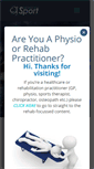 Mobile Screenshot of getbacktosport.com